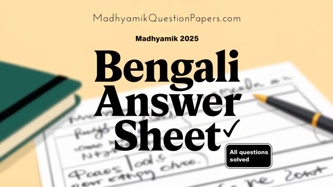 Madhyamik 2025 Bengali Answer thumbnail