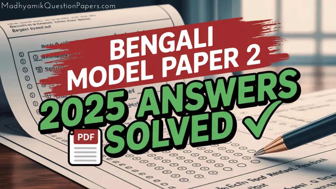 Bengali Model Question Paper 2 (2025) Answer Thumbnail