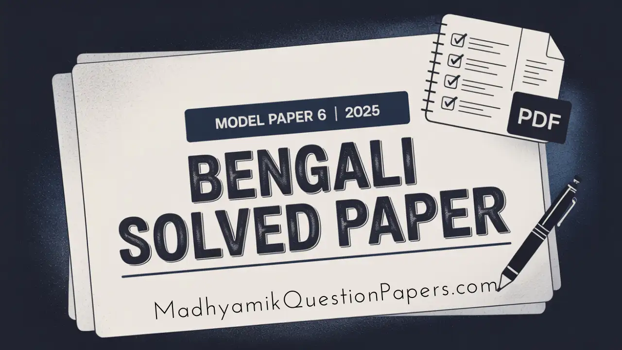 Bengali Model Question Paper 6 2025 Answer Thumbnail