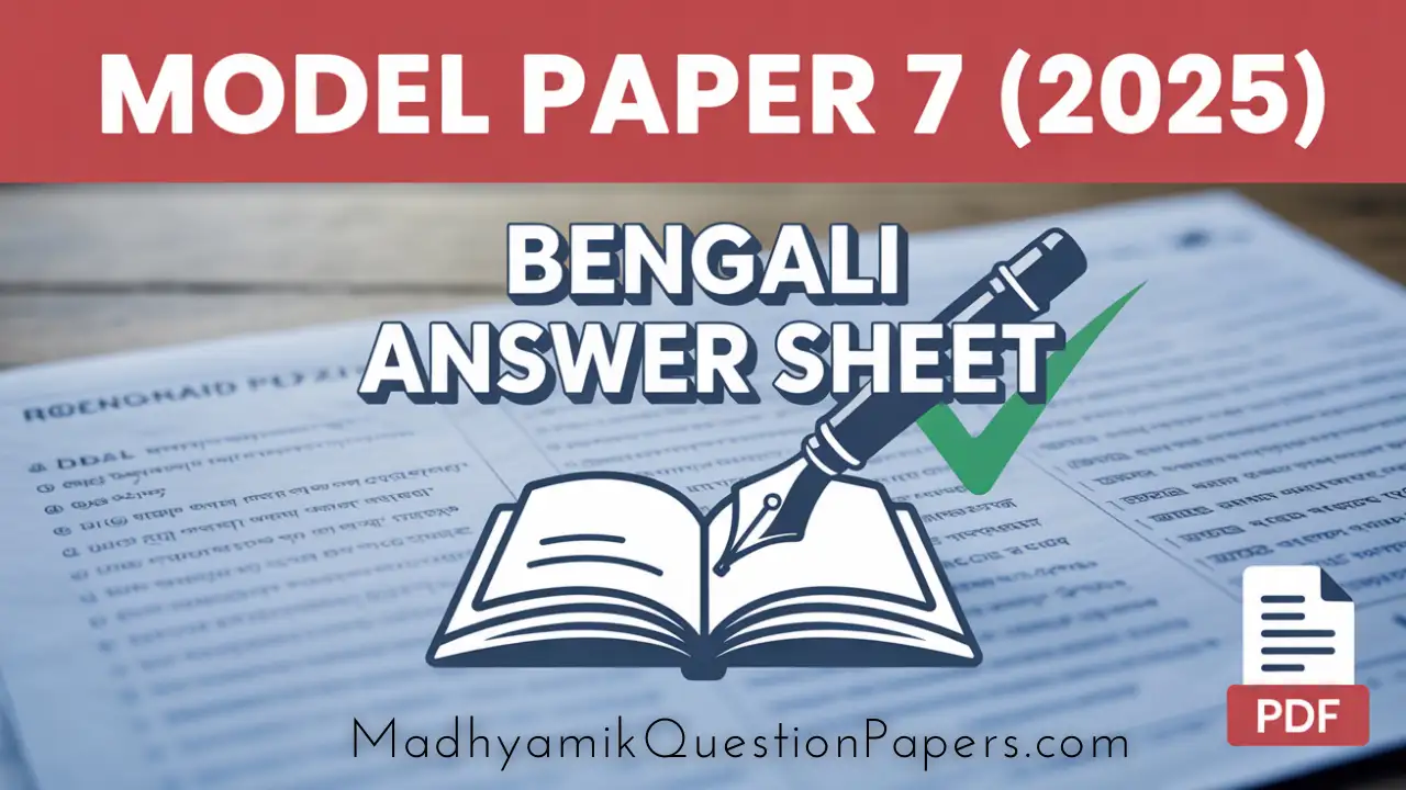 Bengali Model Question Paper 7 2025 Answer Thumbnail