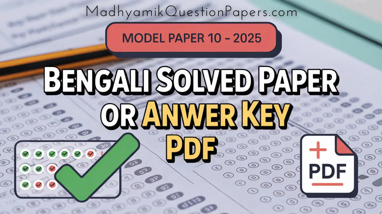 Bengali model question paper 10 2025 answer thumbnail