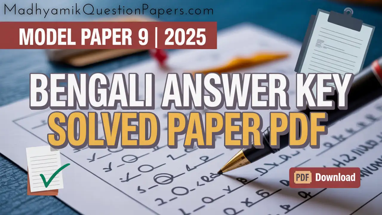 Bengali Model Question Paper 9 2025 Answer thumbnail