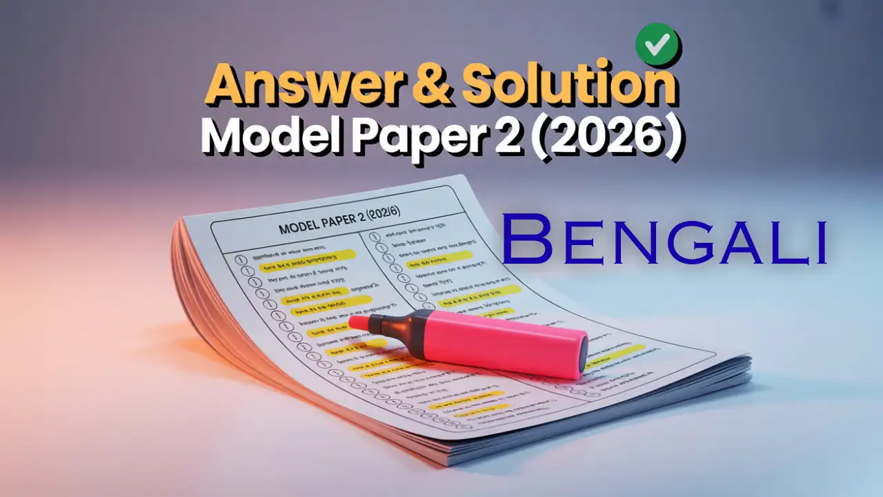 Bengali Model Question Paper 2 2026 Answer Thumbnail