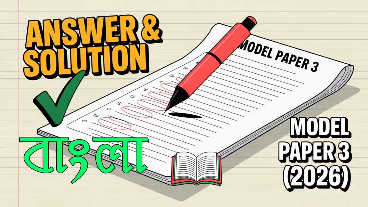 Bengali Model Question Paper 3 2026 Answer Thumbnail