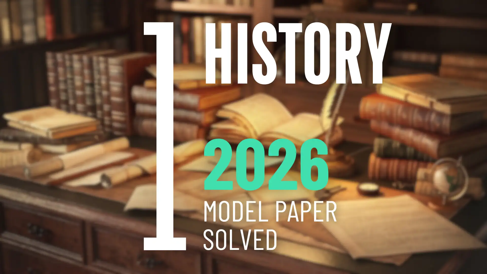 History Model Question Paper 1 2026 Answer Thumbnail