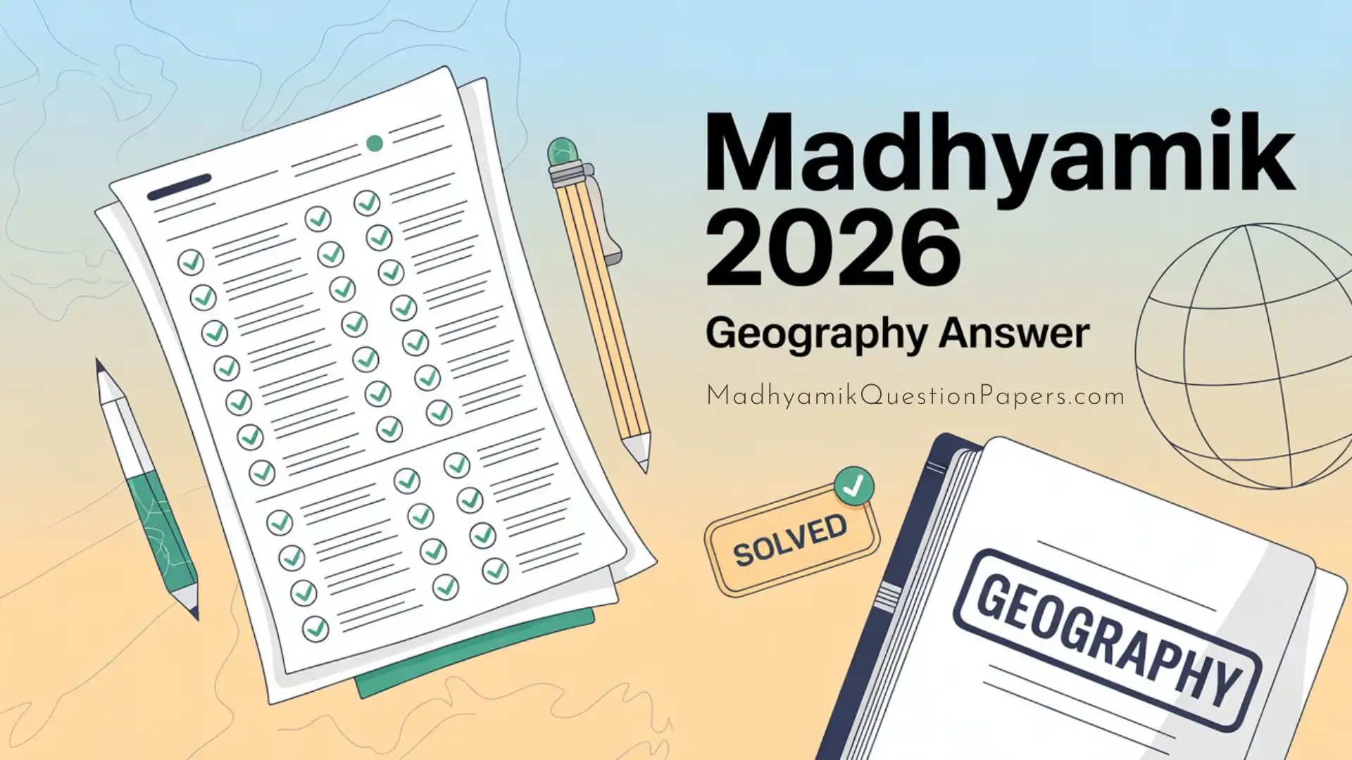 Madhyamik 2026 Geography Answer Thumbnail